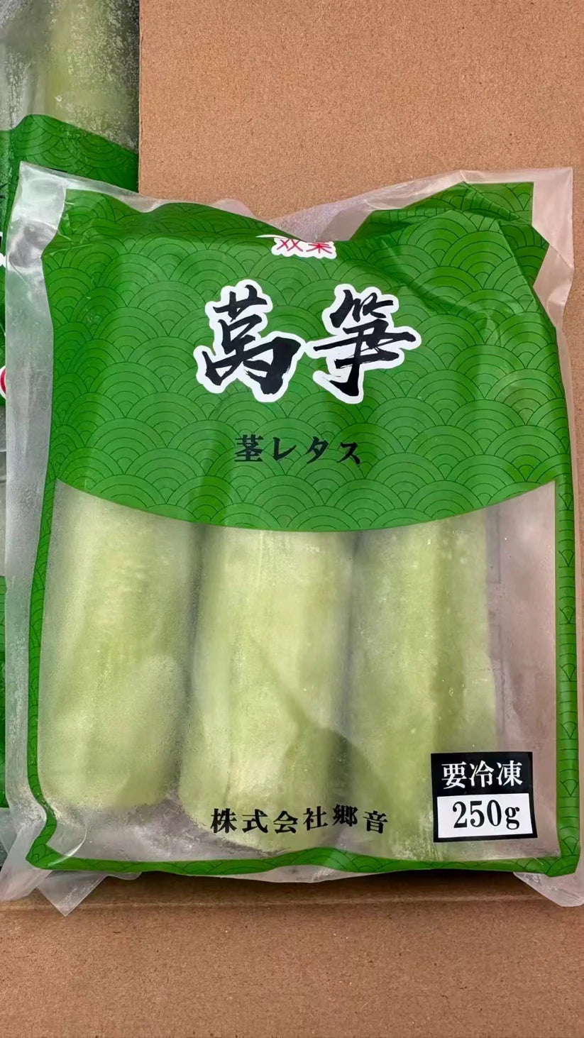 莴笋 250g 新鲜速冻 吃法:在第二张图