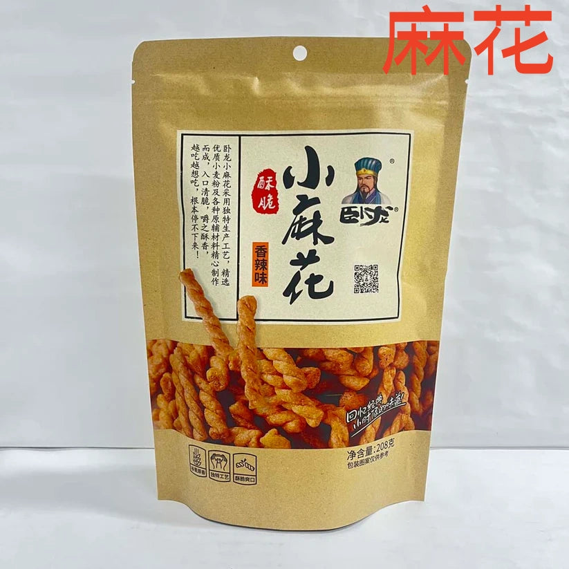 卧龍 酥脆小麻花 香辣味 208g