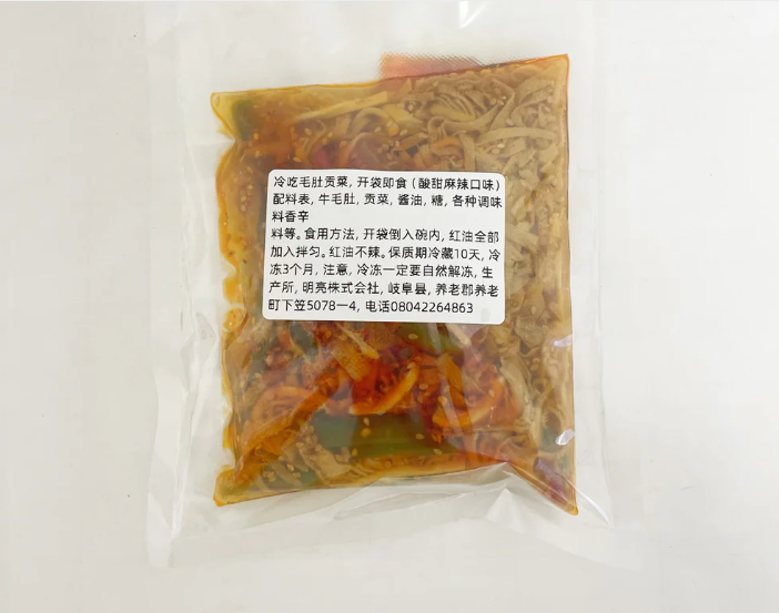 亮哥 貢菜毛肚 350g 开袋即食