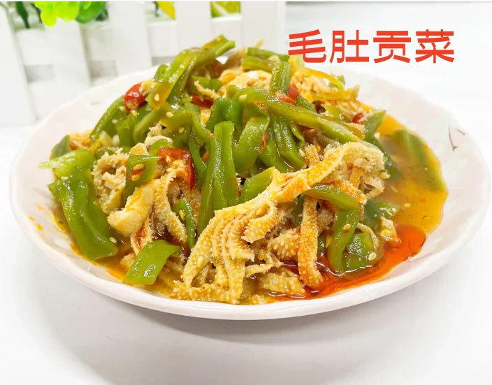 亮哥 貢菜毛肚 350g 开袋即食