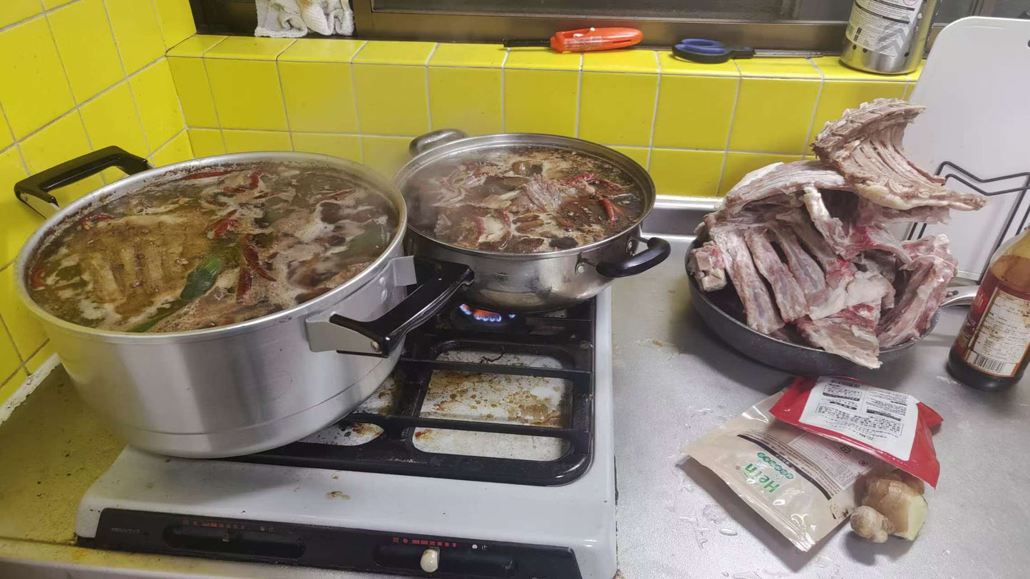 包邮 多肉羊蝎子 整箱 10kg 带着羊排的羊蝎子 有顾客反馈照片