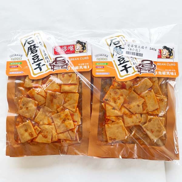 婆婆嘴 豆干 泡椒味 90g 1个入