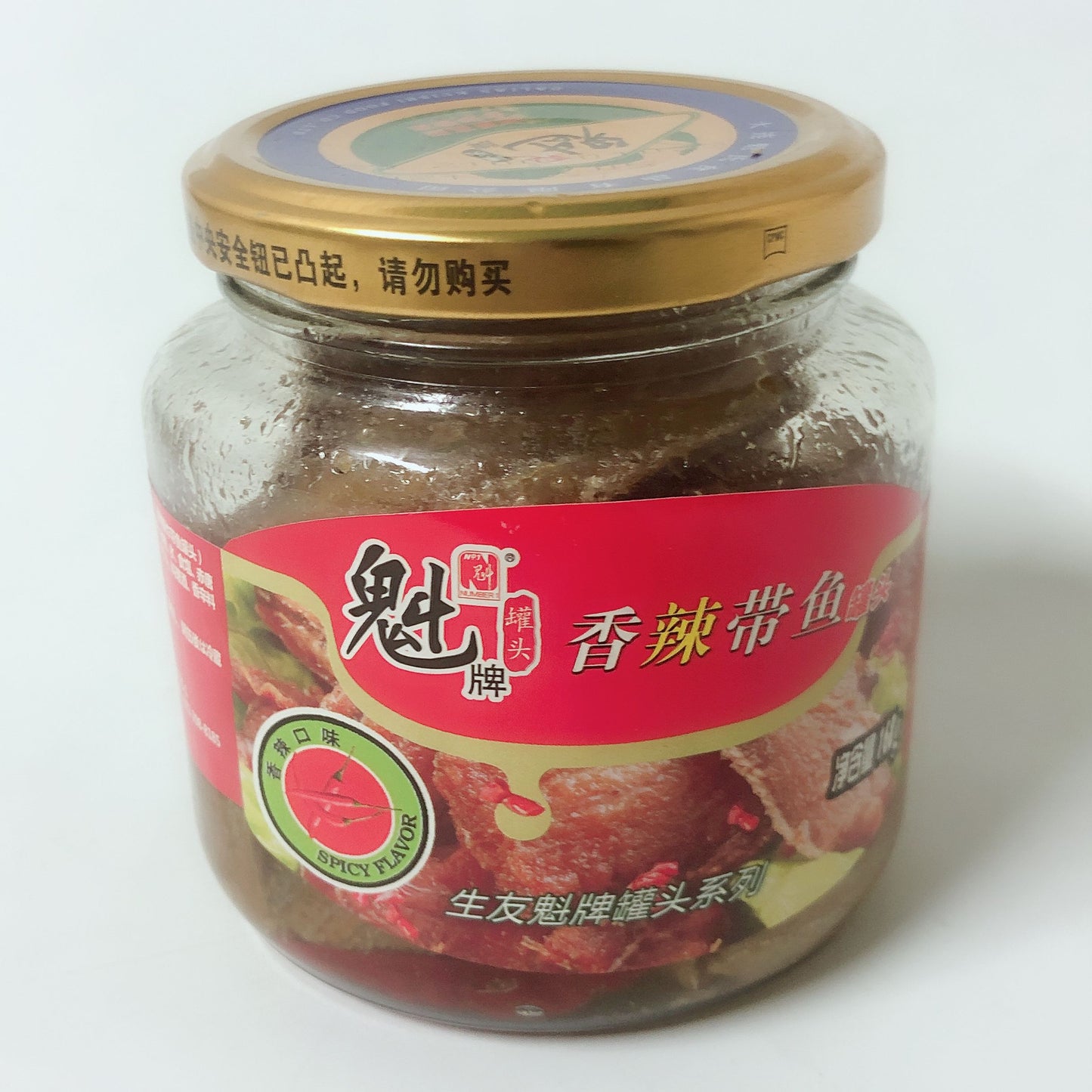 魁牌香辣帯魚 168g