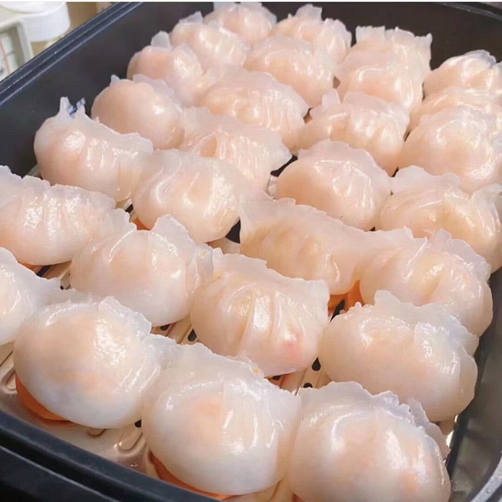 友盛 水晶蝦餃 500g 25个入 配料表很干净 满满都是虾哦
