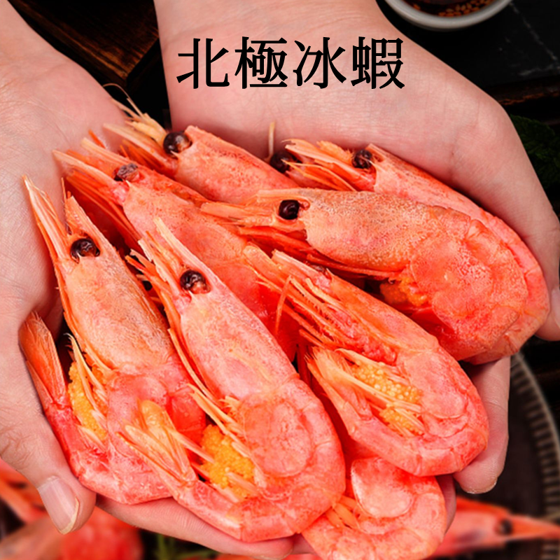 北极熊 冰虾 1kg 甜虾 带虾籽哦 北極氷蝦 北极甜蝦 籽蝦 丹麦産