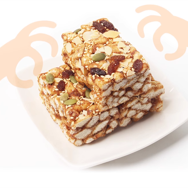 李軽軽 黒糖堅果沙其瑪 358g