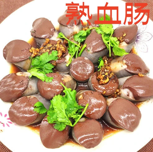 血腸 熟 300g   现做的血肠  加热即食  需提前10天预定  冷藏发货