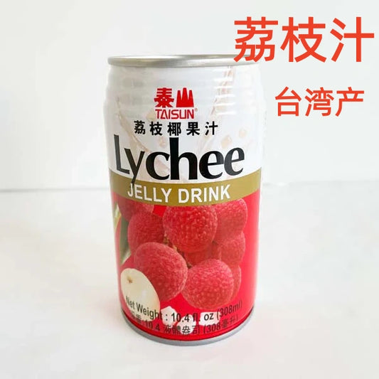 荔汁椰果汁 308ml 台湾产  泰山    里面有椰果肉